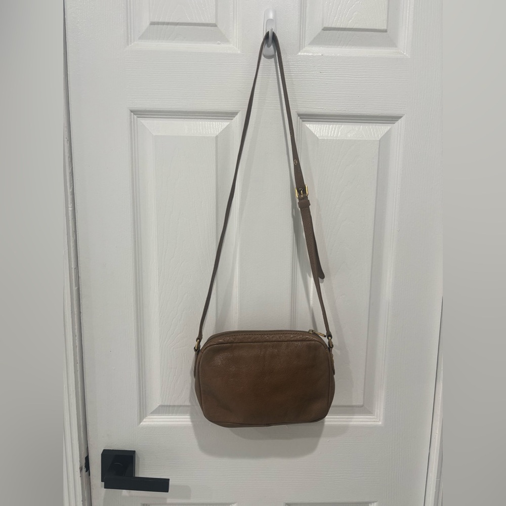 Marc by Marc Jacob's Preppy Taupe leather traveler swing crossbody bag WOMEN'S - Picture 11 of 16